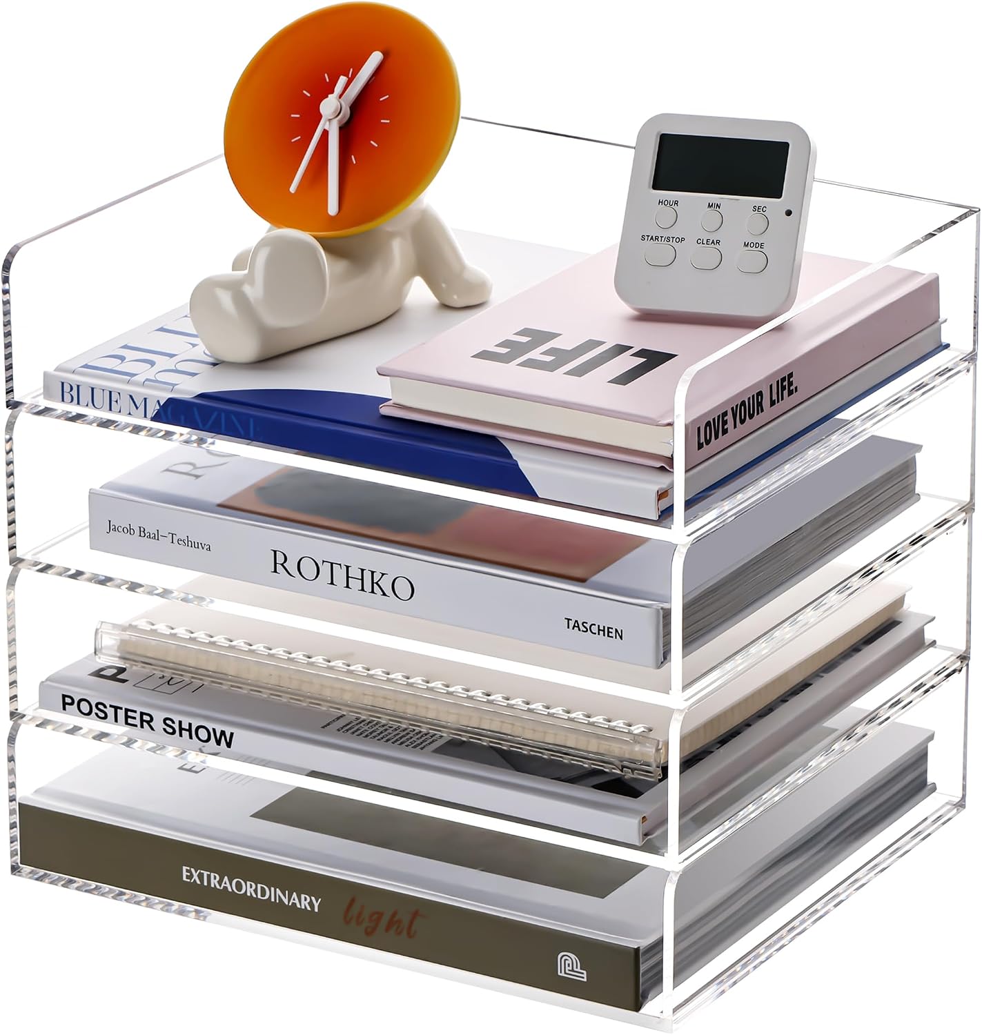 Briefablage A4 5 Ebenen Schreibtisch Organizer, Dokumentenablage Papierablage Dateiablage aus PVC Holz Kunststoff, Büro Organizer für Dokumente Akten Briefablage A4 5 Ebenen Schreibtisch Organizer, Dokumentenablage Papierablage Dateiablage aus PVC Holz Kunststoff, Büro Organizer für Dokumente Akten