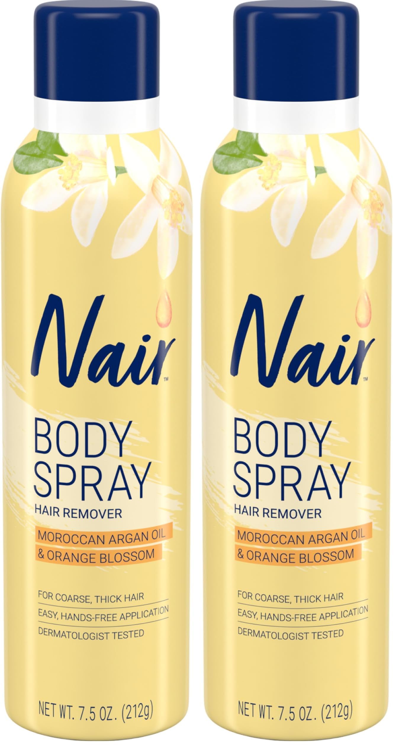 Nair Hair Remover Body Spray Arm Leg and Bikini Hair Removal Spray 7 5 Oz Can Pack of