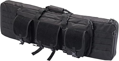 Lancer Tactical 1000D Nylon 42" Doble Airsoft Rifle Bag - Negro disponible en Yaxa Venezuela