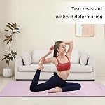HAHE Yoga Mat Thick 8MM 1/3" Eco-Friendly POE Non Slip Pilates Mat | High Rebound Yoga Mat, Anti-Tear & Sweat-Resistant for Fitness, Home, Workouts, Exercises Mats 72"x24"with Carrying Strap