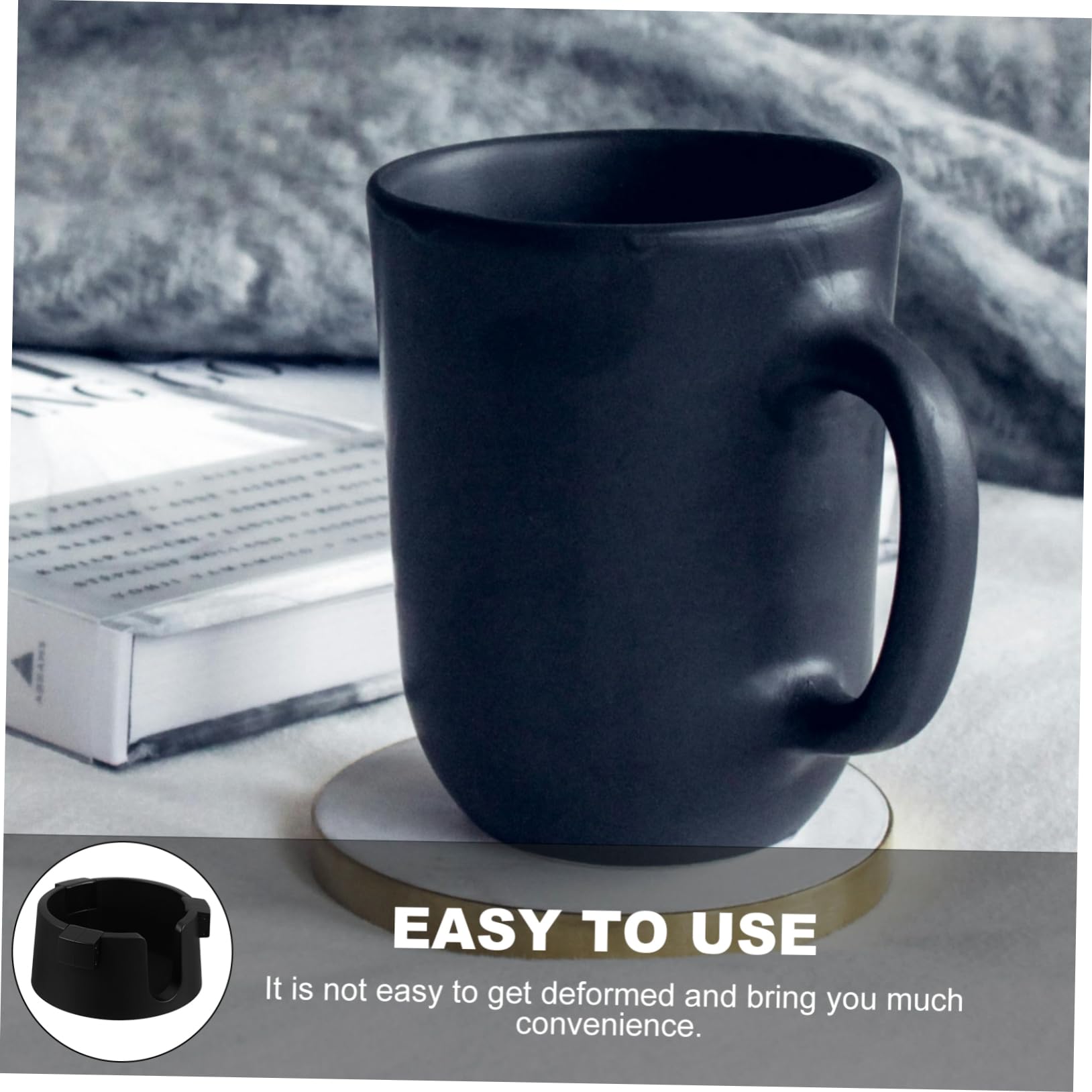 BESPORTBLE 3pcs Desk Cup Holders Spillproof Cup Holder Handle for Desk Couch Table