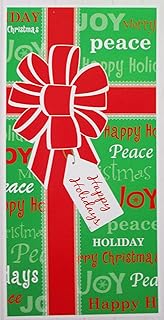 Christmas Holiday Decorative Door Panel Cover - 30 x 60 Inches (Green Christmas Gift)
