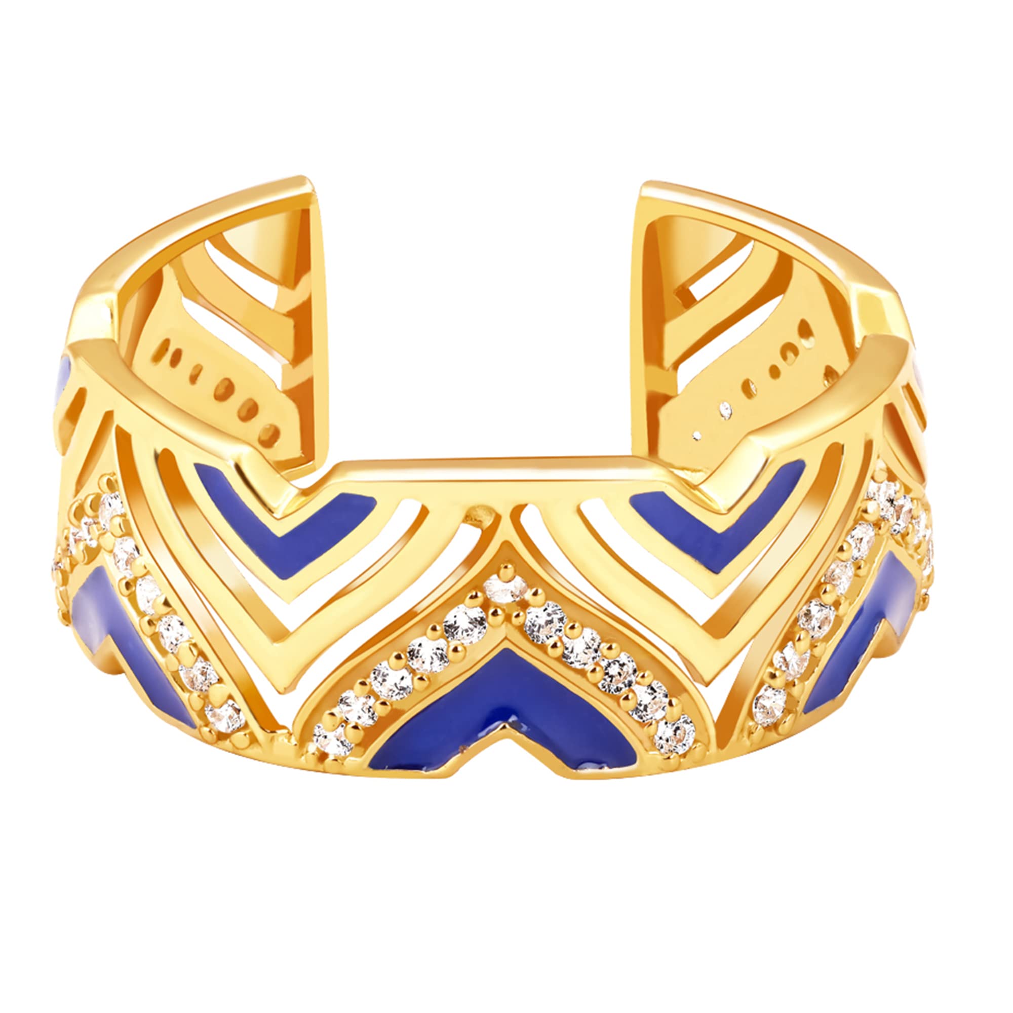 GIVA 925 Silver Golden Royal Taj Ring, Adjustable | Gifts for Women and Girls | With Certificate of Authenticity and 925 Stamp | 6 Months Warranty* (B0BPT7X2HS) Amazon Price History, Amazon Price Tracker