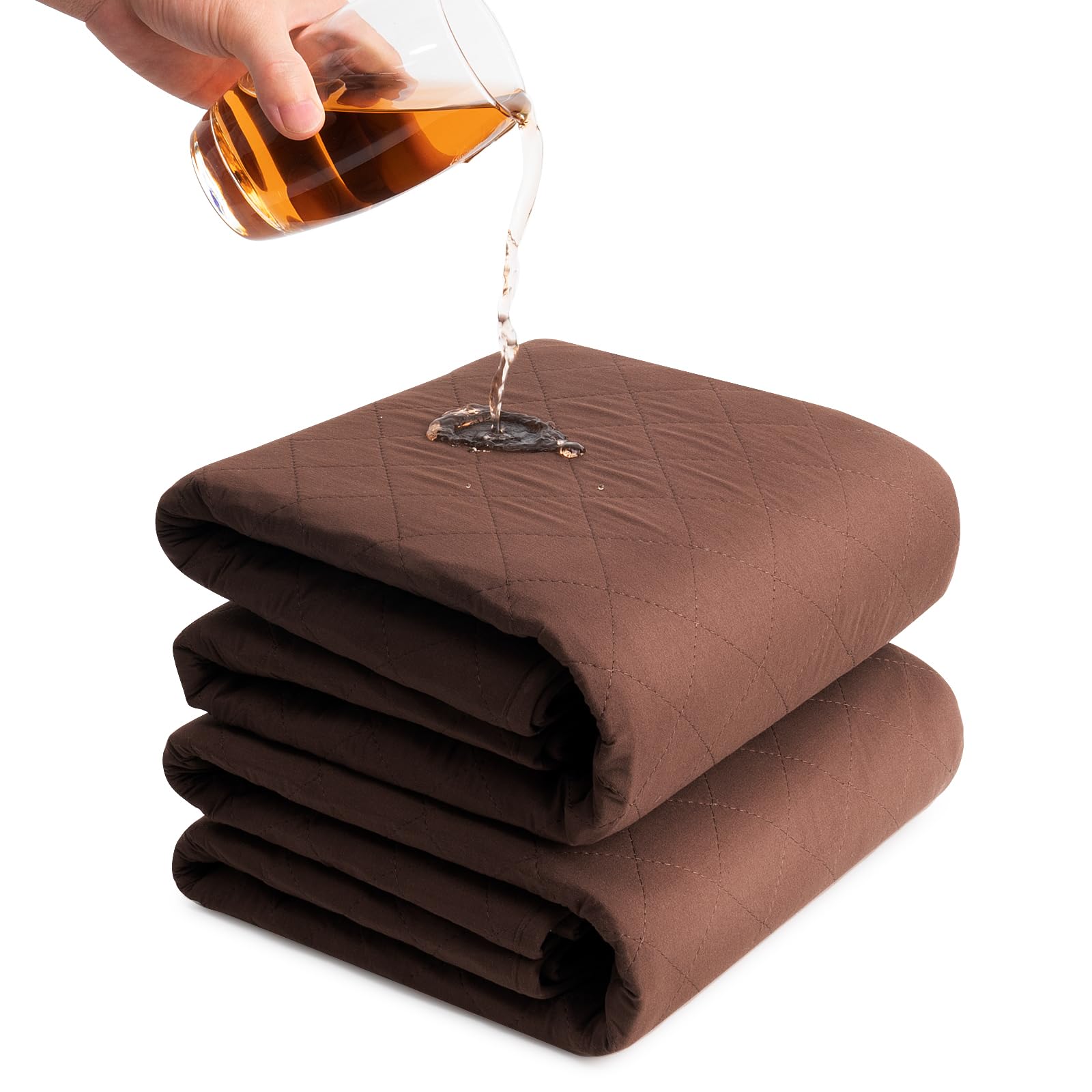 Almohadillas de cama lavables e impermeables de 36 x 72 pulgadas (paquete de 2), almohadillas de cama lavables extragrandes para incontinencia, almohadillas impermeables para cama lavable,