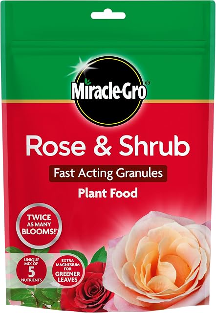 Miracle-Gro Rose and Shrub Fast Acting Granules, Plant Food, 750 g