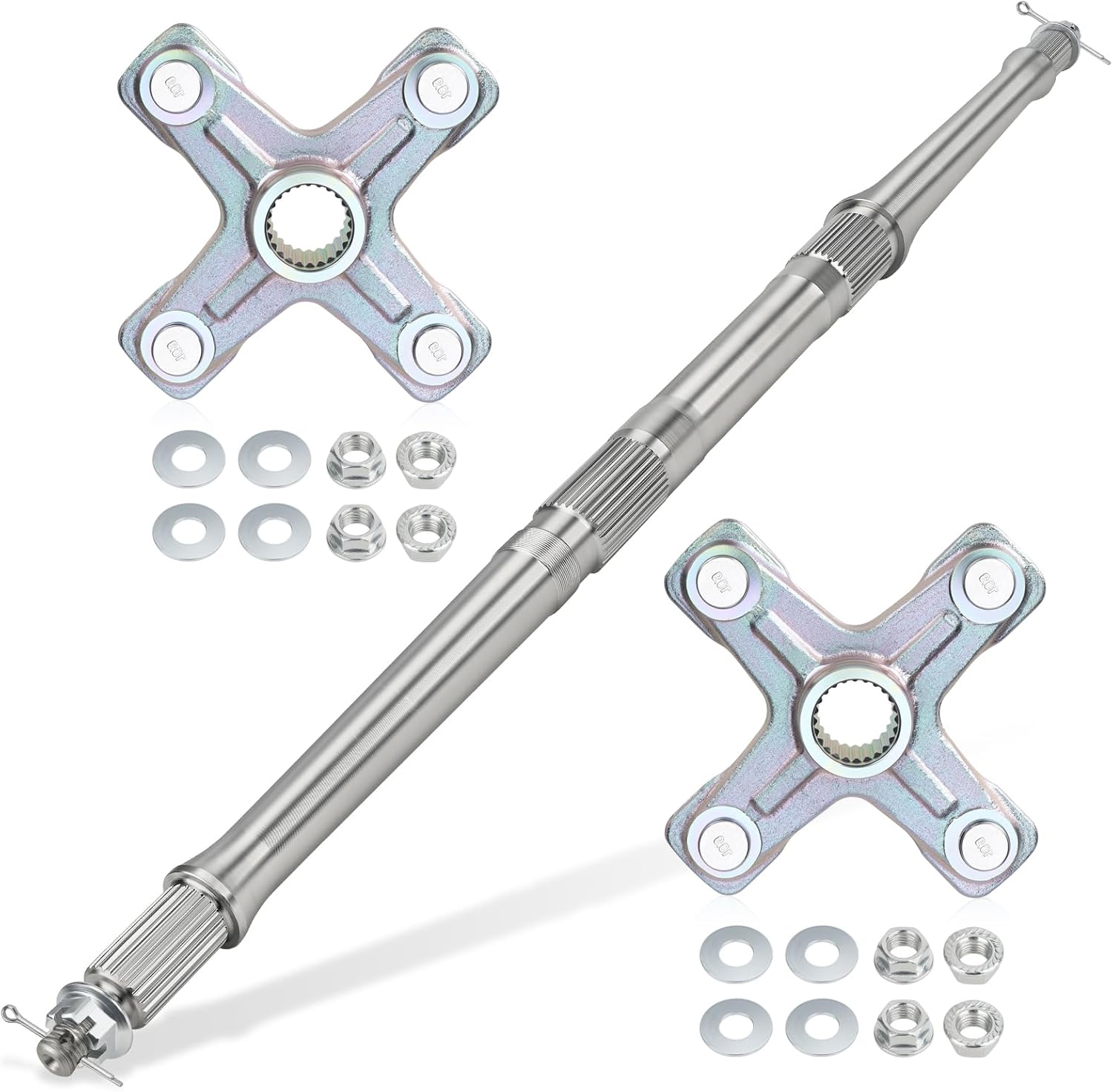 M MATI Rear Axle Shaft & Wheel Hubs Kit for Yamaha R-aptor 350 YFM350 2004-2013 5YT-25381-10-00 1PE-F53K0-00-00