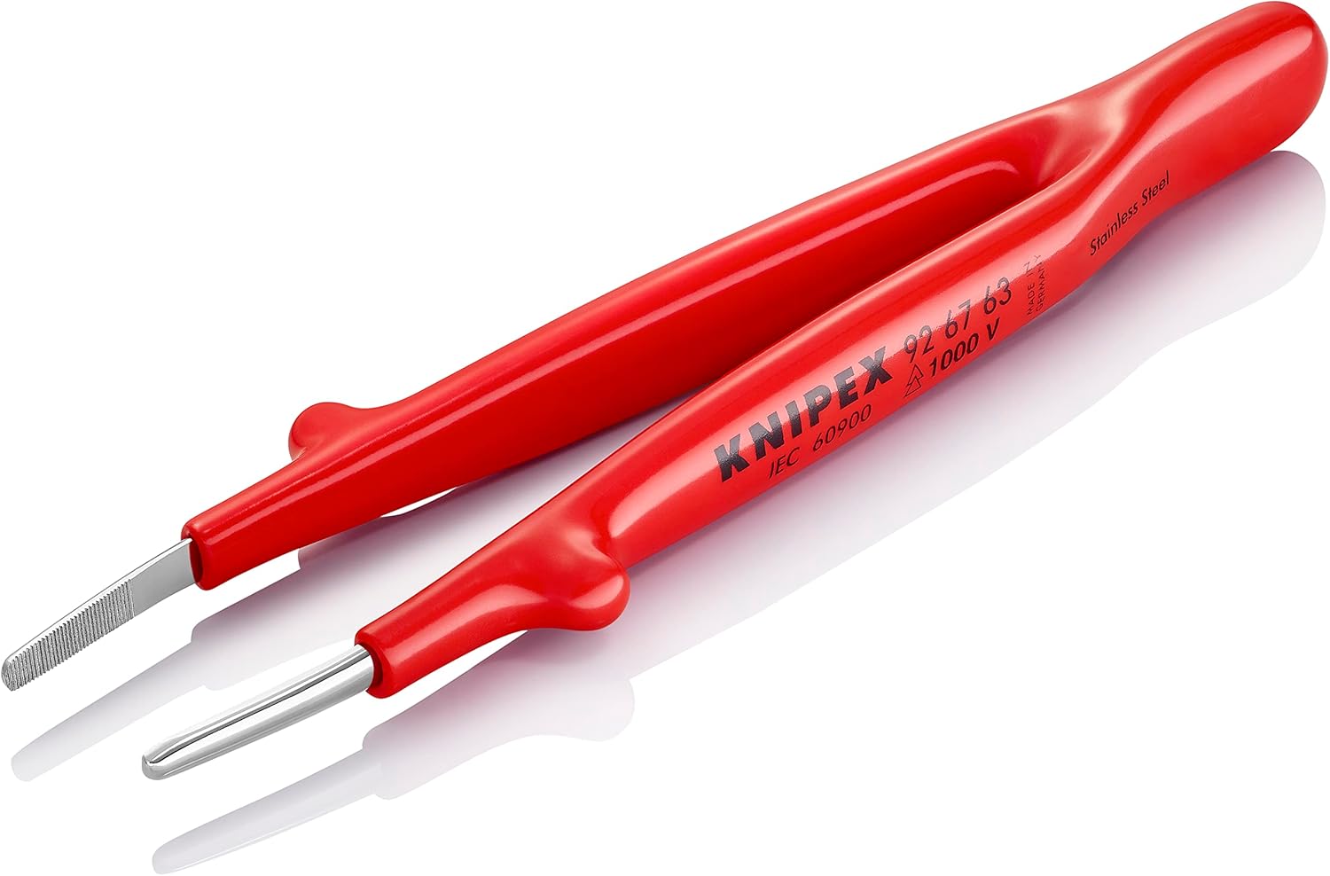 KNIPEX 92 67 63 1,000V Insulated Precision Tweezers