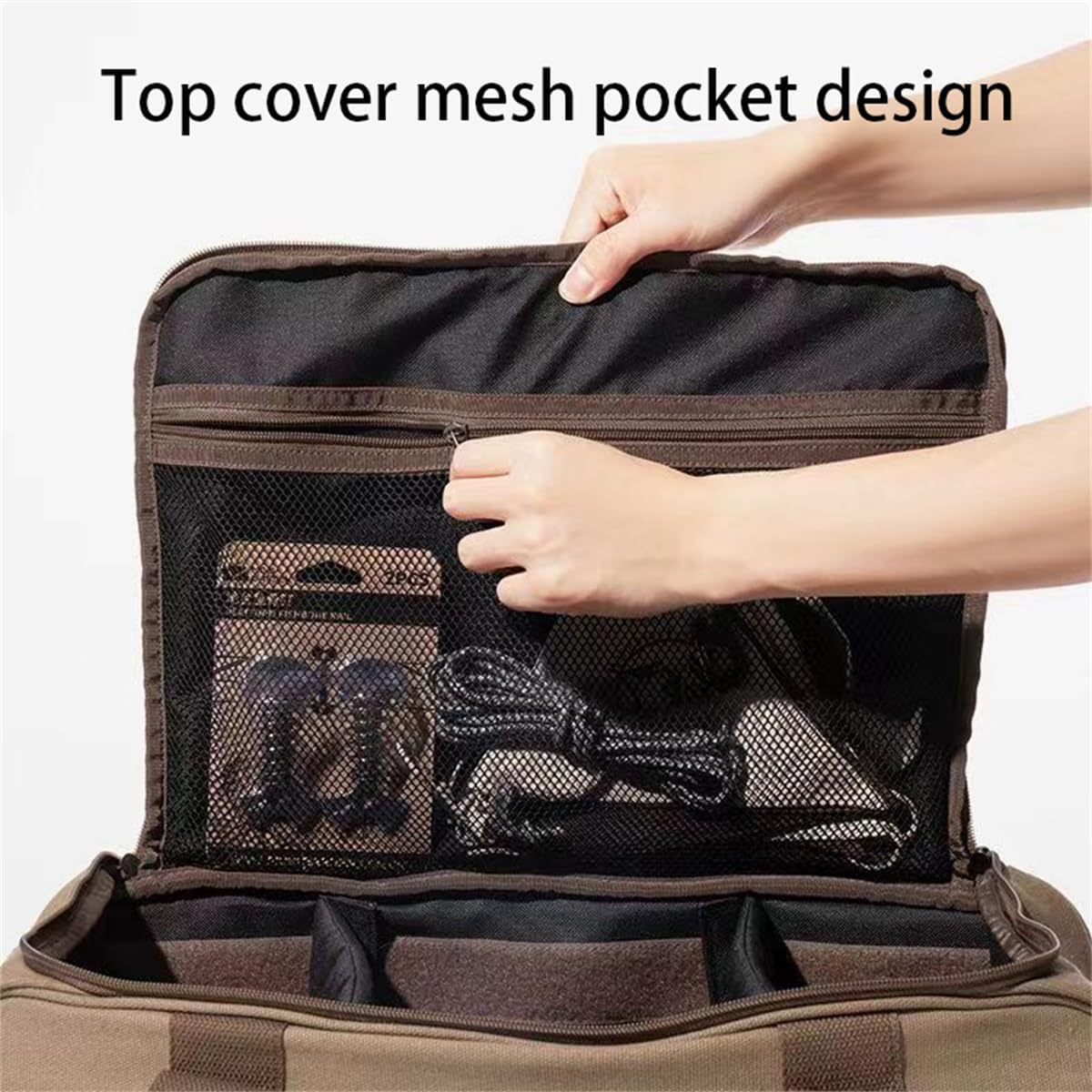 Portable Camping Hiking Cooking Bag, Camping Travel Cooking Utensils Organizer Travel Bag, Outdoor Cutlery Storage Bag