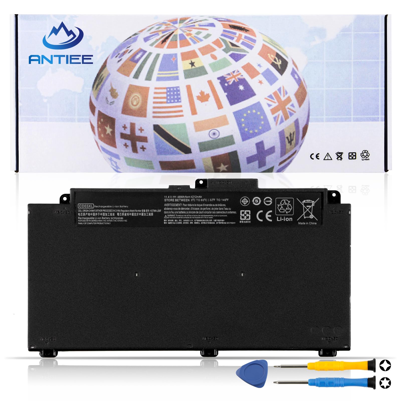 Amazon.com: ANTIEE CD03XL Laptop Battery Compatible with HP