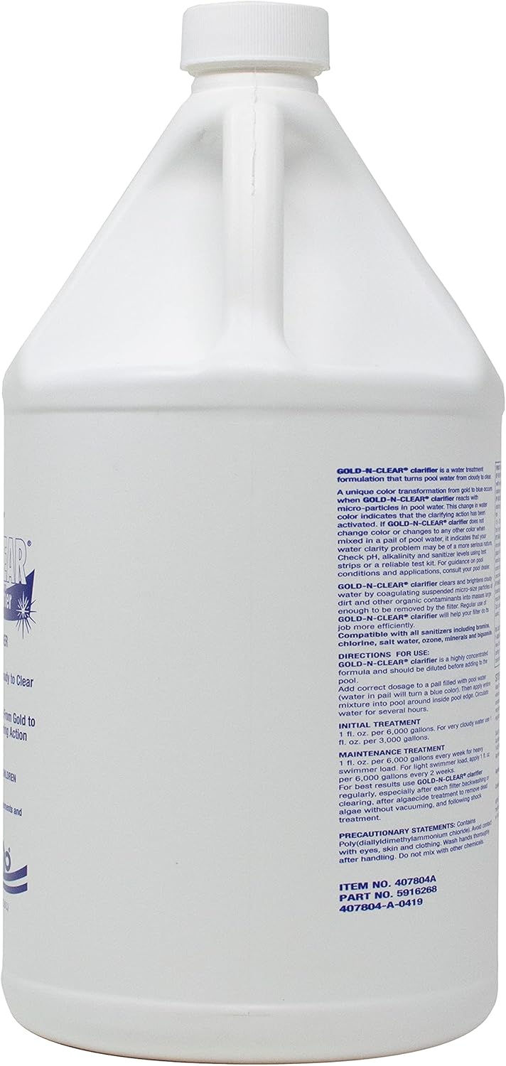 Applied Biochemists Pool 407804A Gold-N-Clear Swimming Pool Water Clarifier, 1 gal