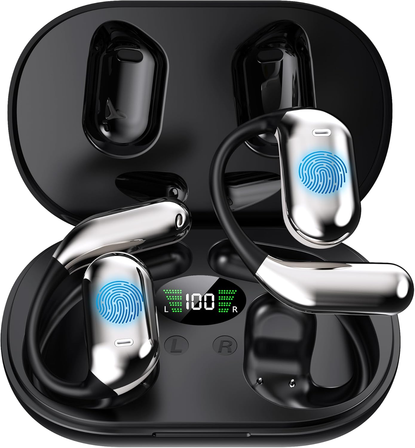 Translation Earbuds Real Time, 3 in 1 Language Translator Earbuds in Real Time 144 Languages, Ai Translating Earbuds for for Travel Business, Matte Black