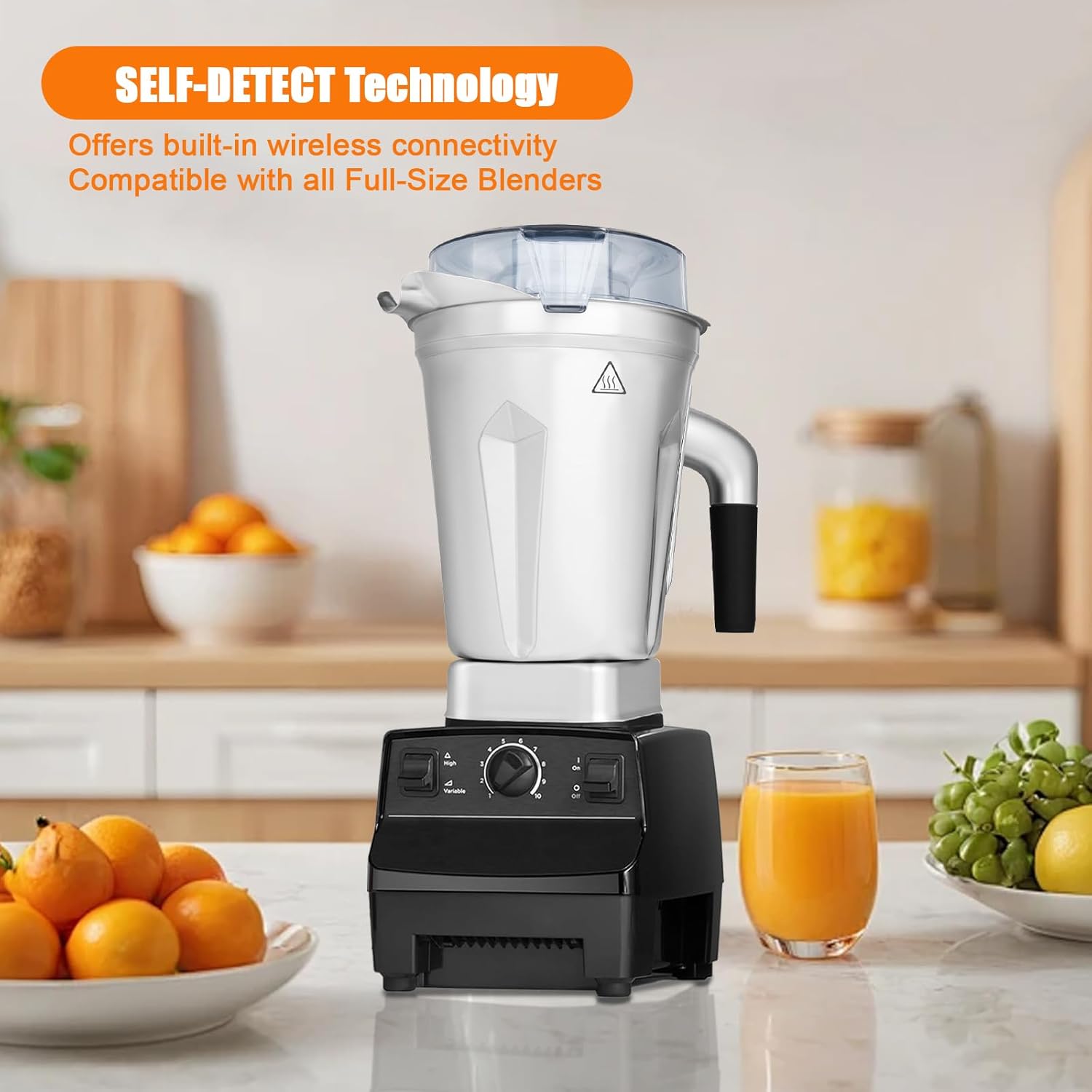 64oz Stainless Steel Container for Vitamix Blenders, Stainless Steel Blender Pitcher Compatible With Vitamix 5200 750 6300 Vm0103 Vm0197 E310 A2500 Explorian Commercial Ascent etc Series