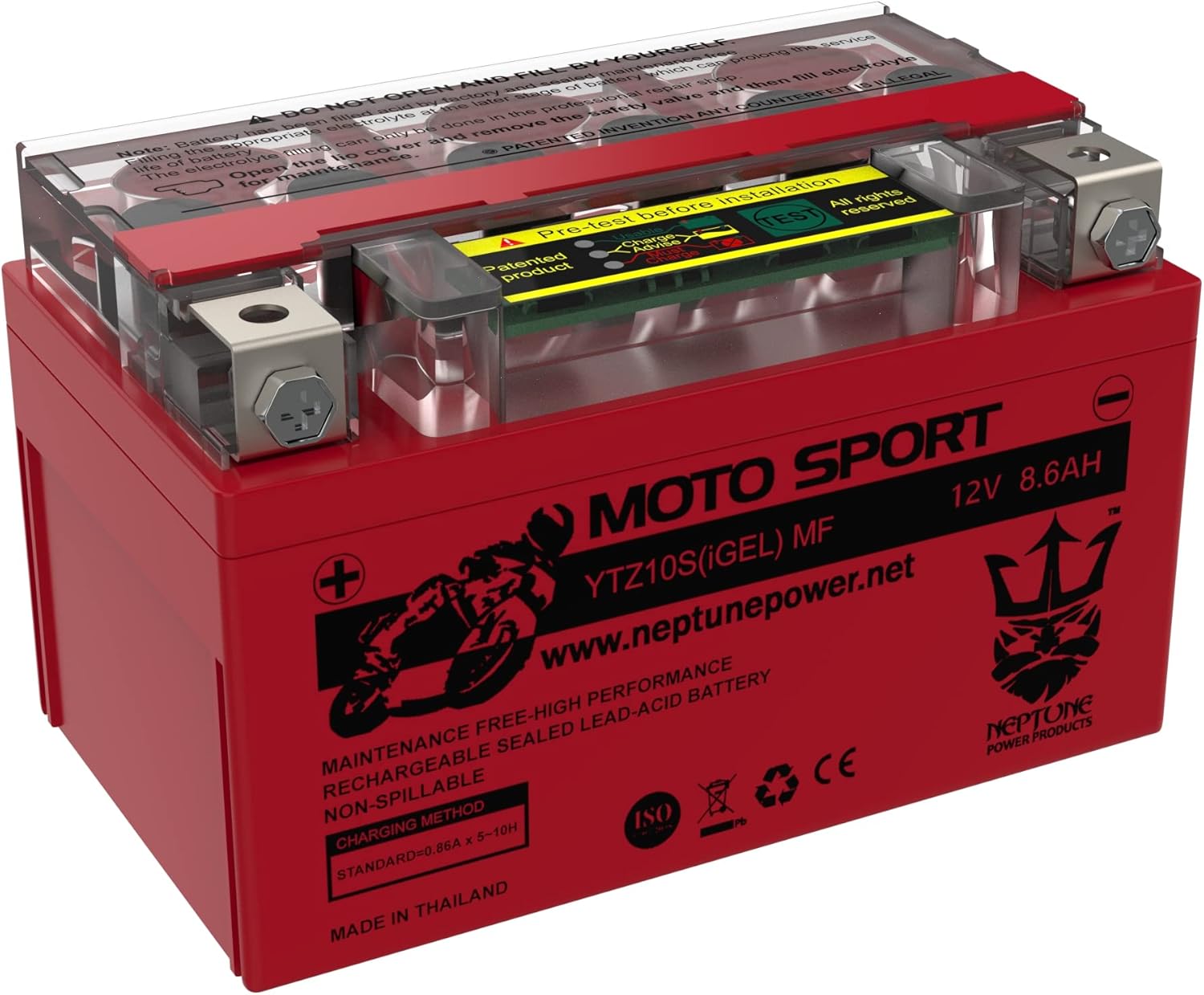 Neptune YTZ10S GEL Replacement Battery for Honda 600 CBR600F4i 600RR 2001-2012