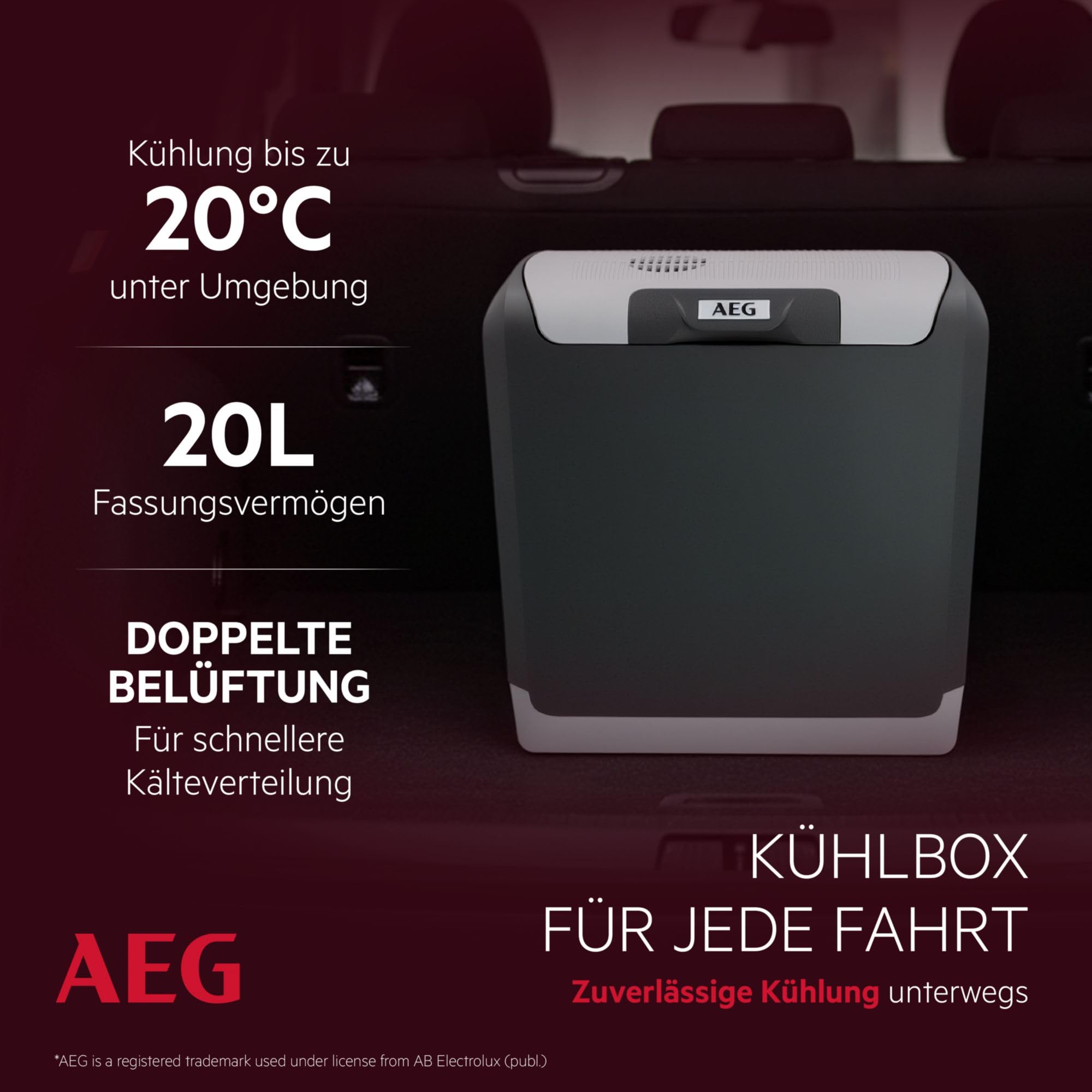 Aeg Automotive 11084 Lodówka, Szary, 44 x 33 x 46 cm; 5.9 kg, 20 l