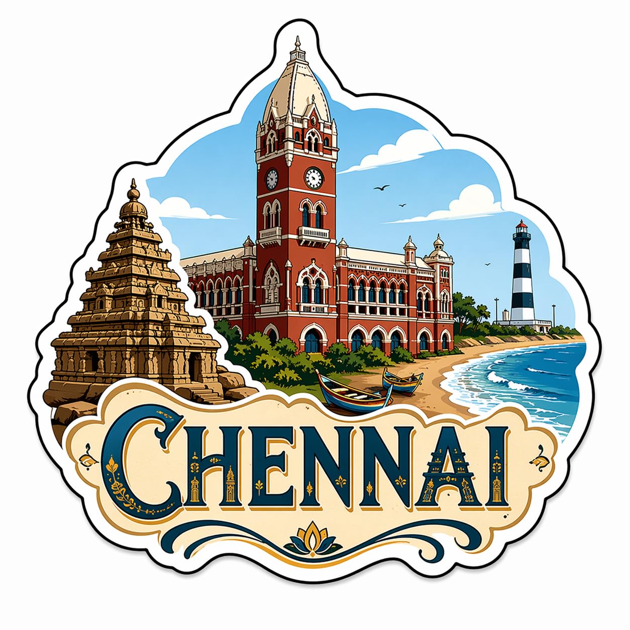 Munnar Fridge Magnet - Wooden Souvenir Gift -19 Munnar Fridge Magnet - Wooden Souvenir Gift -19