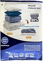 Vista 10 de 6 Combo Pack Vacuum Storage Bags (3 Jumbo Size 51"X40" and 3 Extra Large Size 47"X32") for Storage Organization