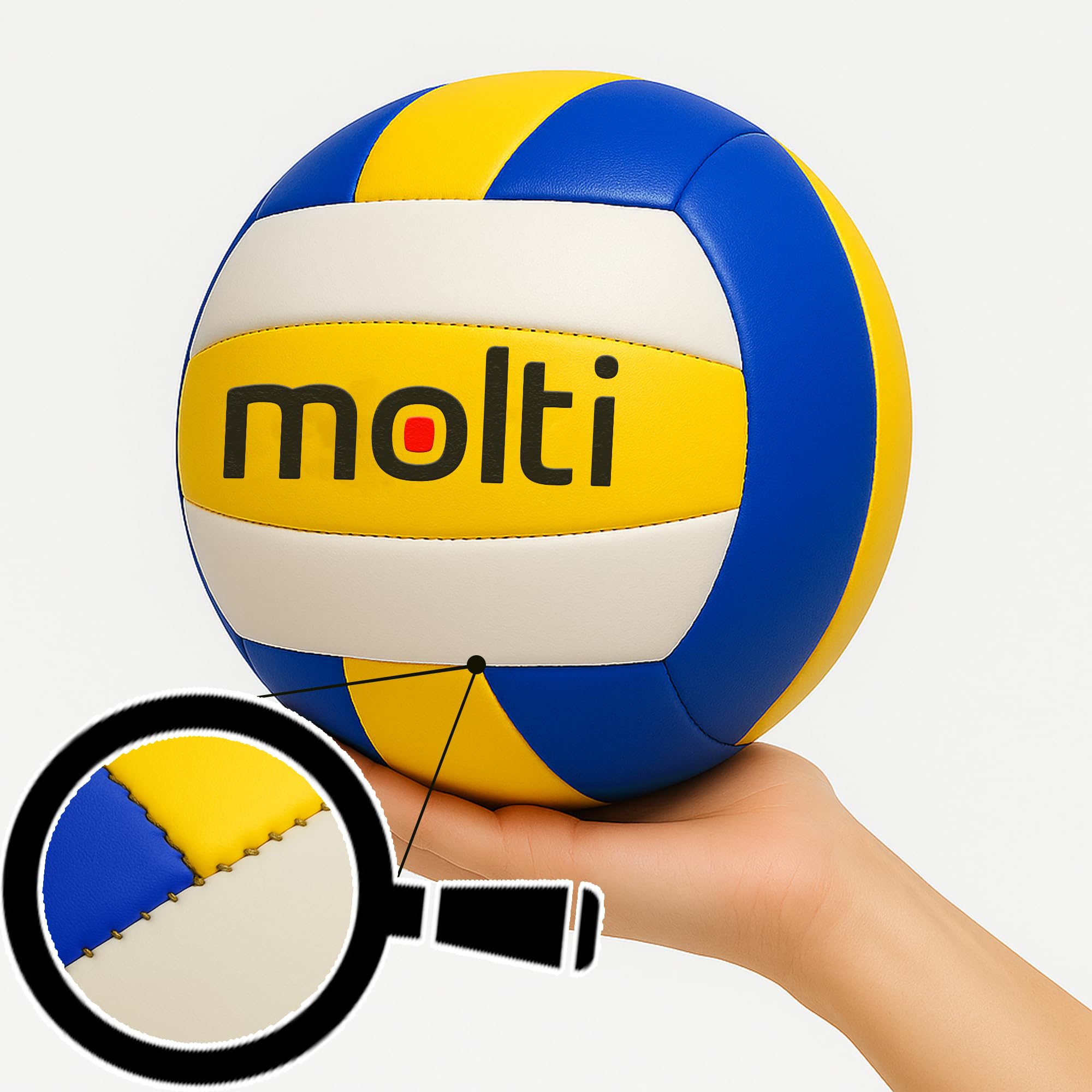 molti Piłka do siatkówki plażowej, rozmiar 5, sport, czas wolny, do użytku wewnątrz i na zewnątrz, gra zespołowa, piłka rekreacyjna