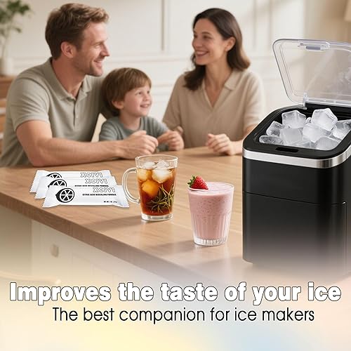 Miniatura 7 de xcivi Paquete de 6 máquinas de hielo para el hogar en polvo descalcificador compatibles con GE Profile Opal Ice Maker, máquina de hielo