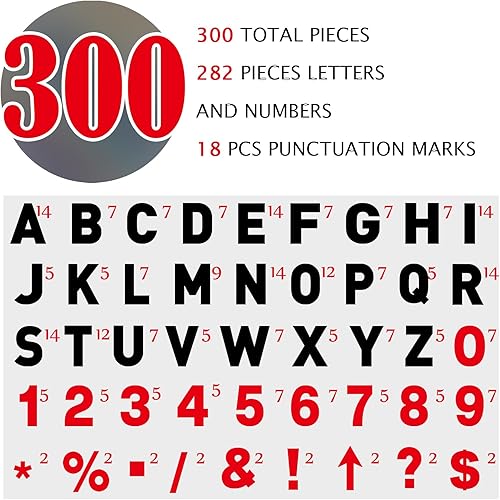 Miniatura 3 de Leinuosen 300 letras de letrero de 6 pulgadas impresas en letras de marquesina de 7 pulgadas, letras flexibles para exteriores, letras negras