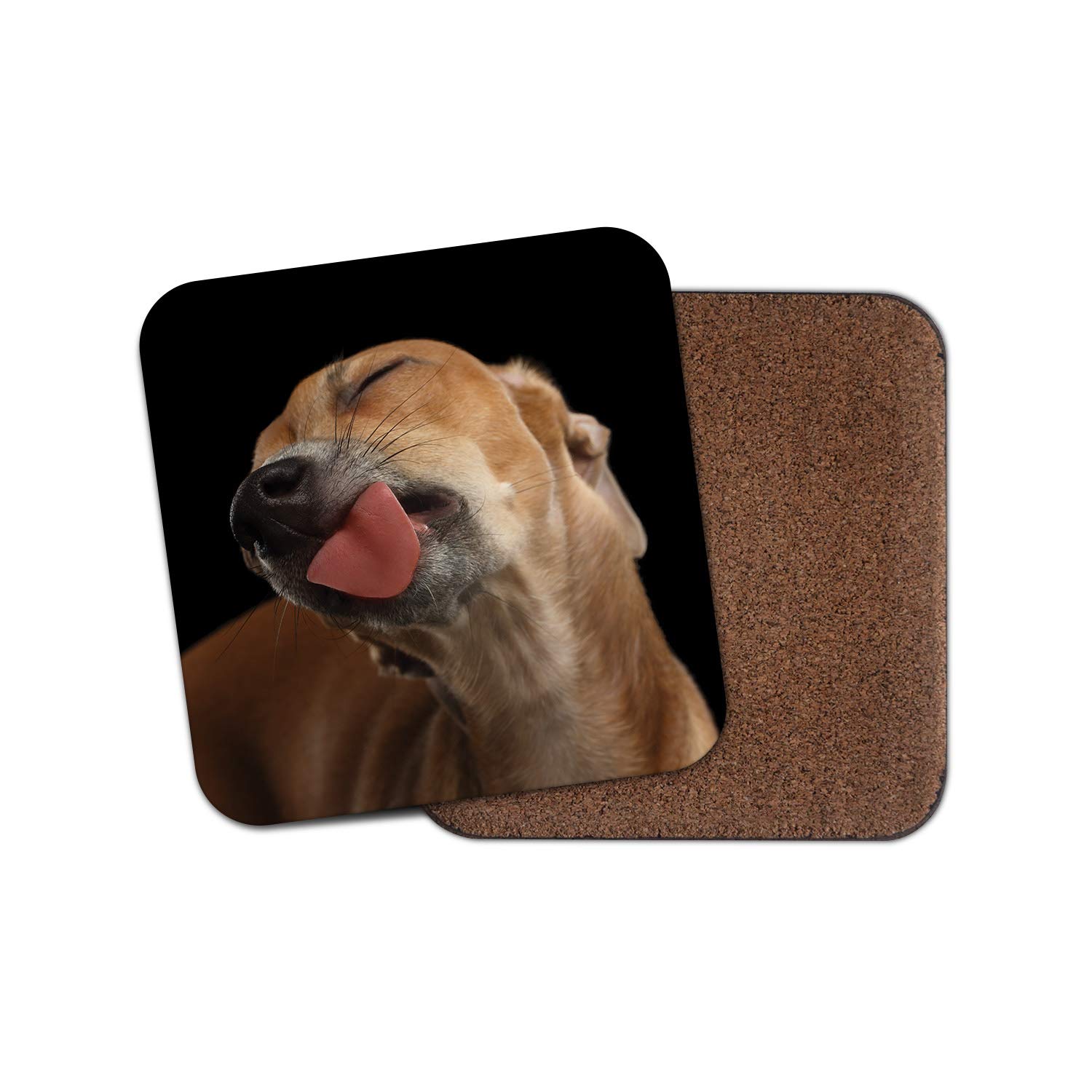 1 x Funny Greyhound Dog Coaster - Whippet Puppy Cute Joke Animals Pets #15639