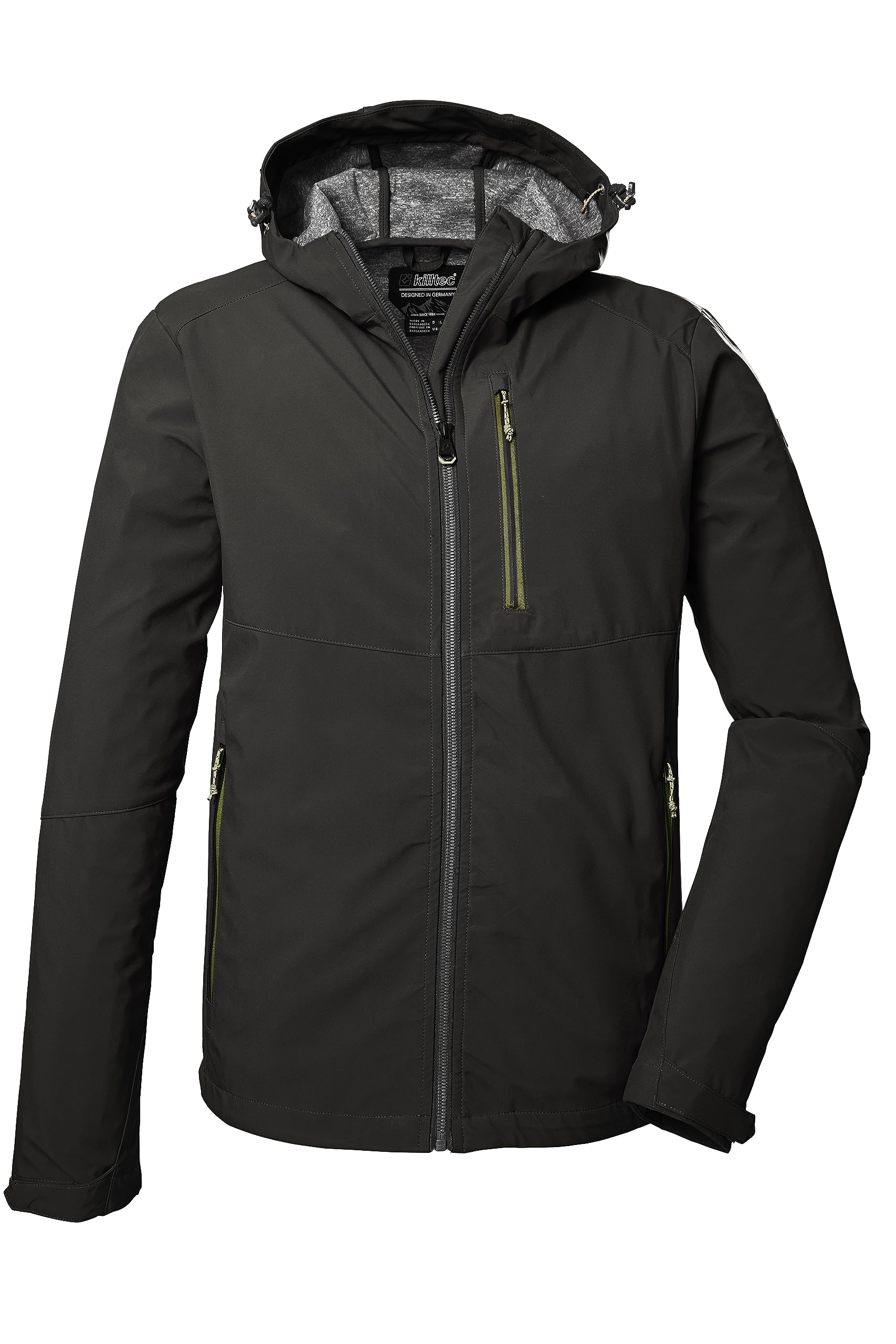 killtec Herren Softshelljacke/Outdoorjacke mit Kapuze KOS 259