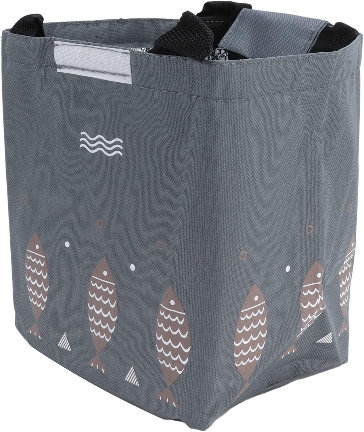 Lunch Box Bag Insulated Lunch Tote Portable Picnic Storage Bag for Camping Outdoor Oxford Cloth Aluminum Foil 19.5 x 17 x 23.5cm (Dark Grey (Left: BL3Z 1562187 AB, Right: BL3Z) - Image 6
