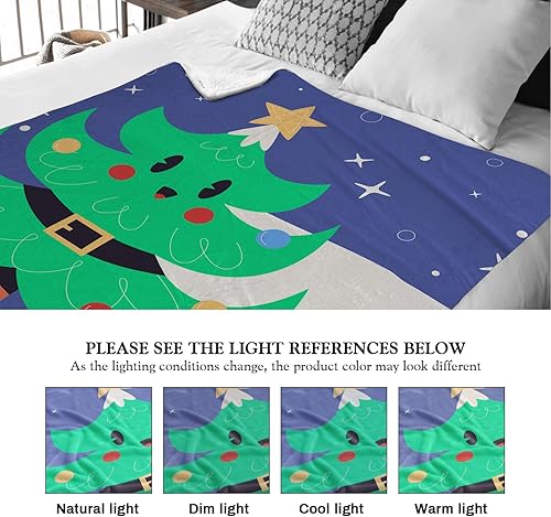 Miniatura 3 de Manta de dibujos animados Feliz Navidad, divertida muñeco de nieve para sala de estar, dormitorio, Navidad, decoración del hogar, sofá, acogedora