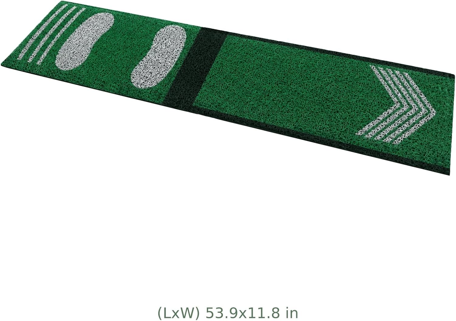 Softball Pitching Mat for Youth Beginners, 53.9 x 11.8 Baseball Hitting Mat with Strike Zone, Non-Slip PVC Training Pad with Foot Guide, Batting Training Aid for Indoor Outdoor Use