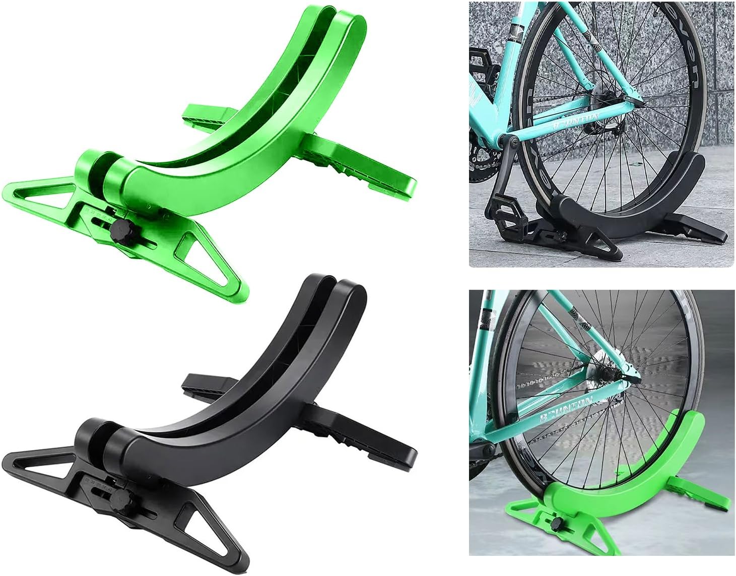 Indoor Bikes Parking Stand Adjustable Width Floor Stand Rack Bicycles Storage Display Stand Garage Road Bikes Rack Floor Stand Adjustable Widely, Black