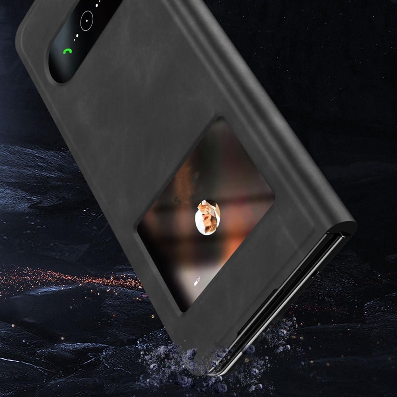 Funda para Samsung Galaxy Z Fold 8 Ultra, Rasguño Resistente Cuero Carcasa