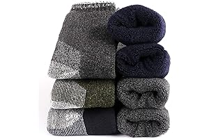 Mens Soft Warm Comfortable Winter Cashmere Snow Socks