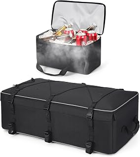 PBYMT ATV Gear Bag, ATV Storage Bags for Front Rear Rack Double-layer Waterproof Design Cargo Bag With Cooler Bag Compatible With Polaris Sportsman Fourtrax Kawasaki Arctic Cat