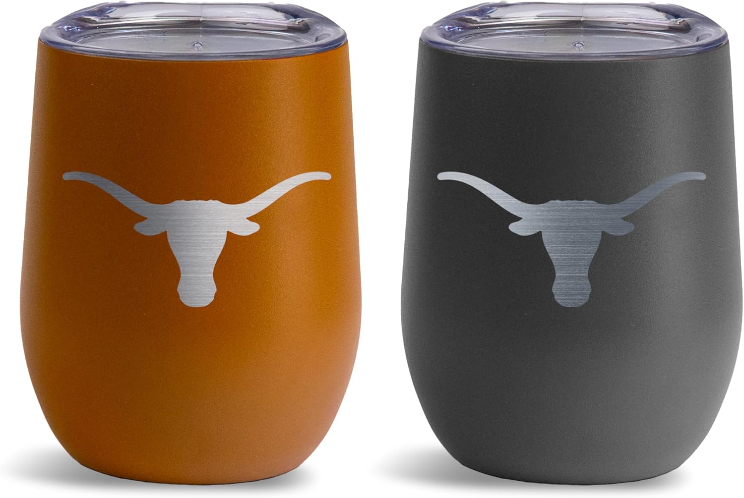 The Memory Company Officially Licensed NCAA 12oz Stemless Tumbler Set – 2-Pack Double-Wall Stainless Steel Home & Away Game Day Cups