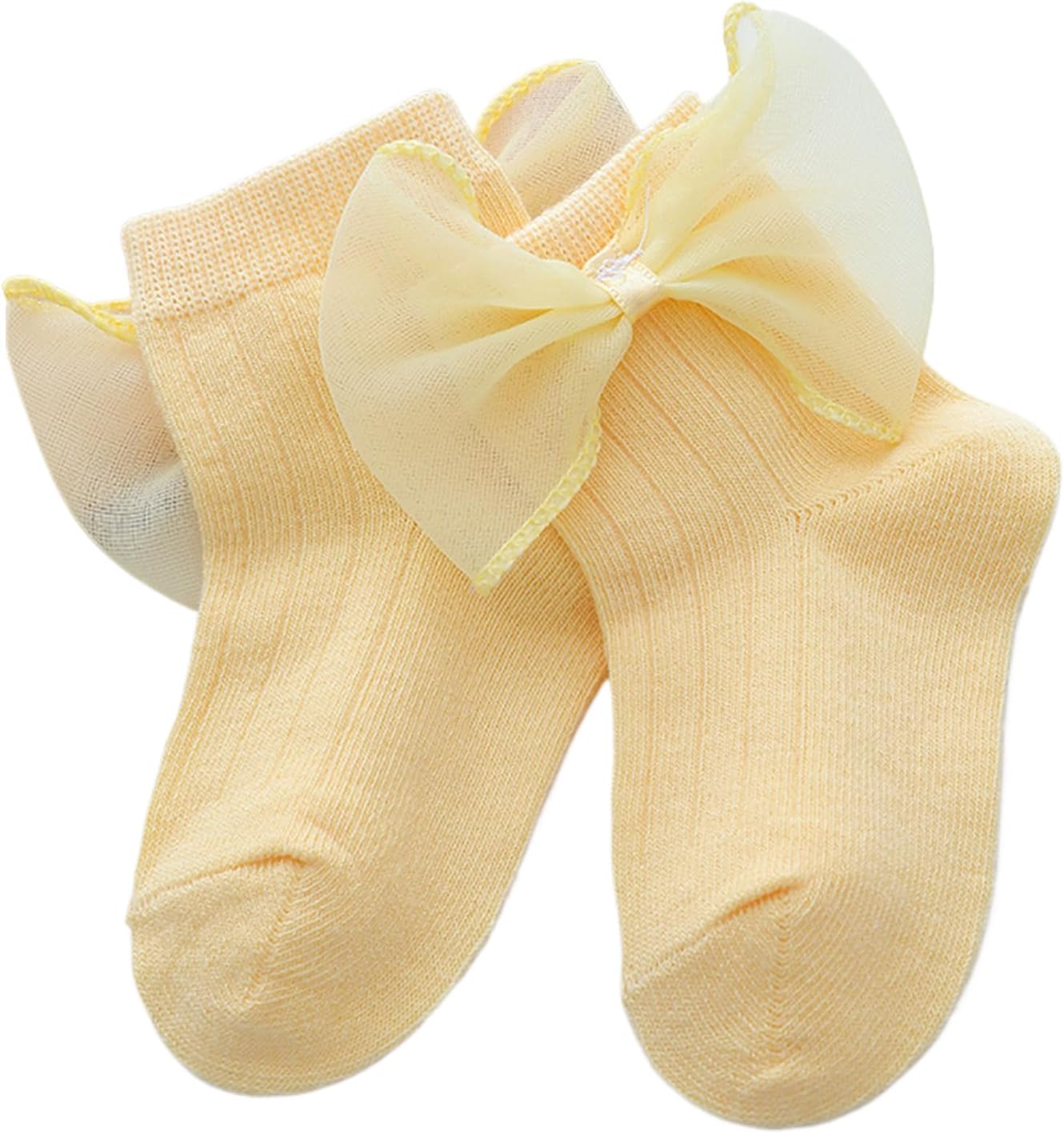 Bowknot Socks for 0-2Age Newborn Warm Socks Boy Girl Unisex Antislip Cotton Ankle for Infants Lace Bowknot