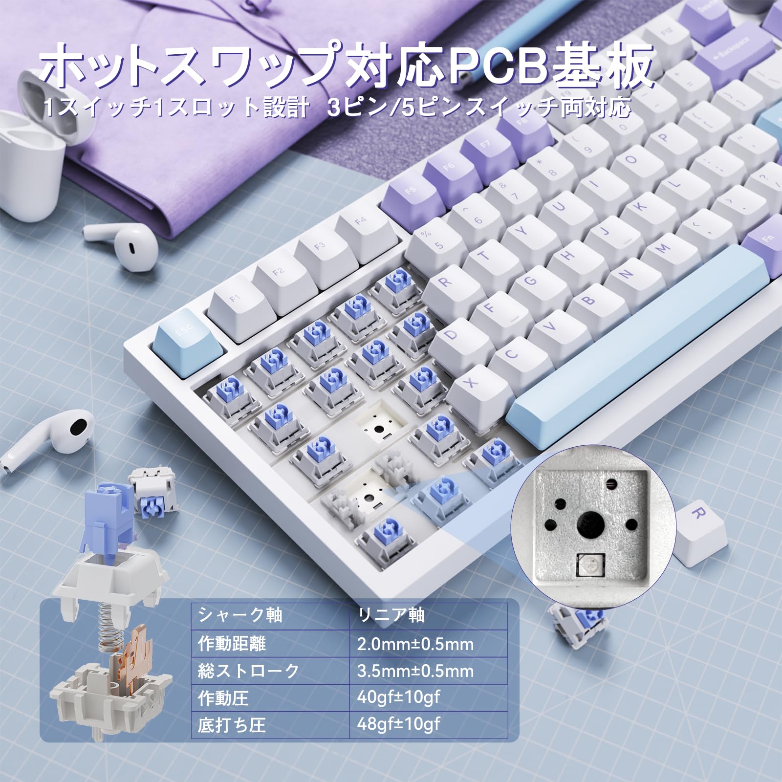 Amazon | MAMBASNAKE×ATTACK SHARK X820ULTRA カスタム