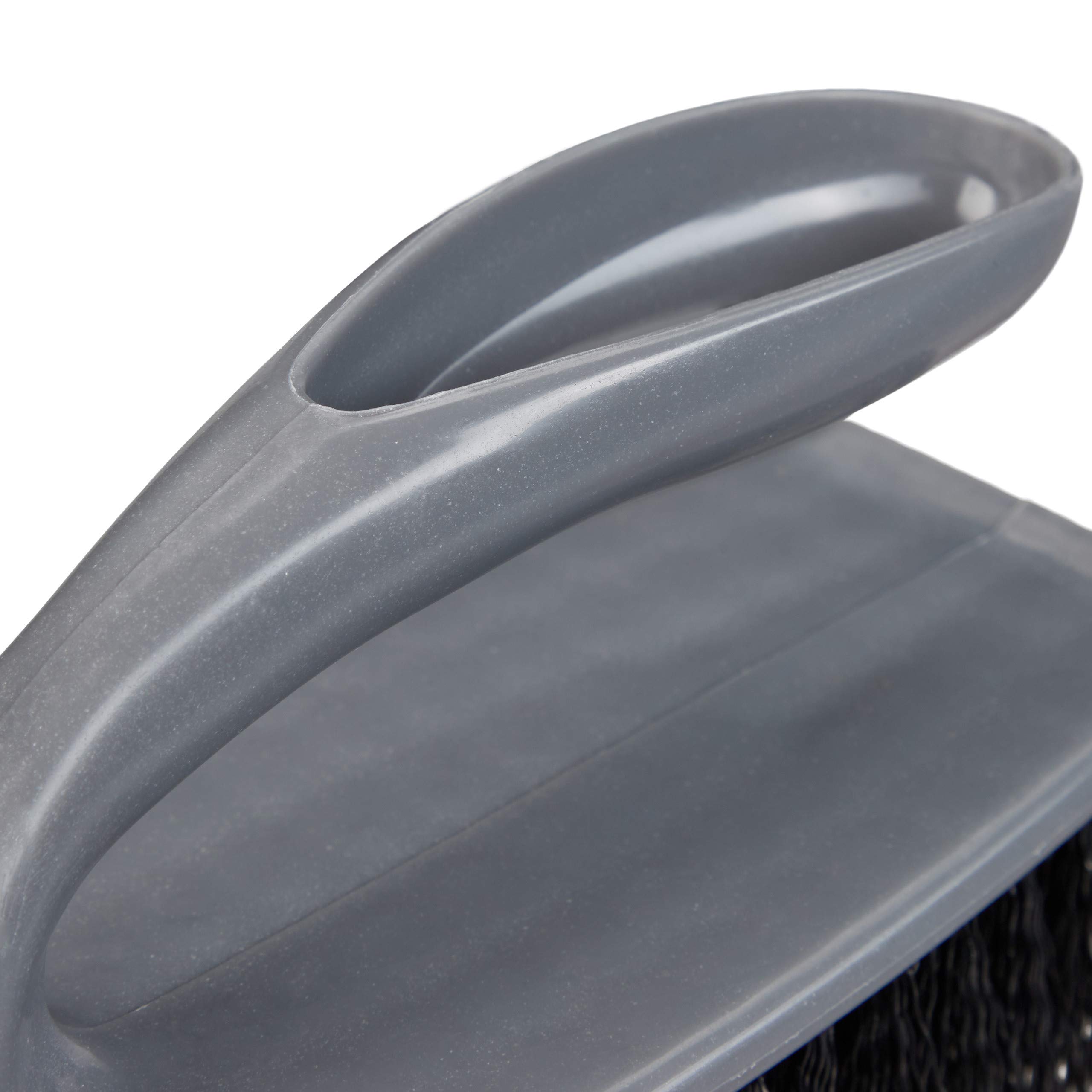 Set 48 Cepillos para Fregar, Cerdas Duras, Limpieza Baño, Cocina, Alfombra, Escobilla Zapatos, Plástico, Gris