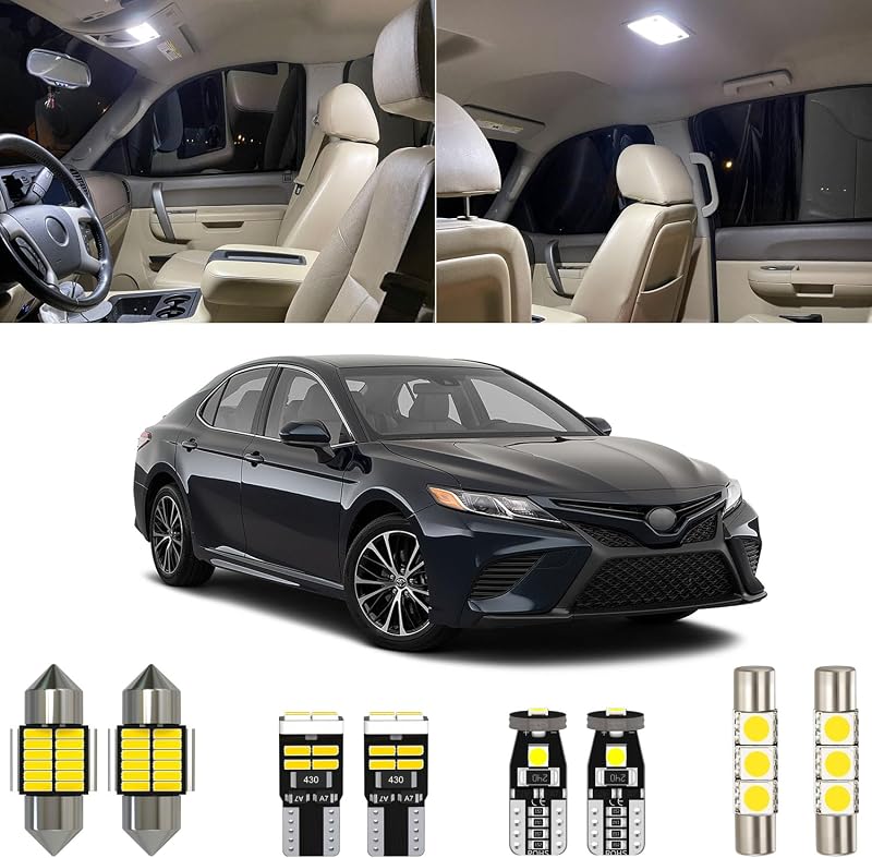 Kit de lâmpadas LED internas Xpismii para Toyota Camry 2007–2021, 6000 K – 14 peças