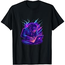 Crypto Hacker Trading Ape Intense Coder Graphic T-Shirt