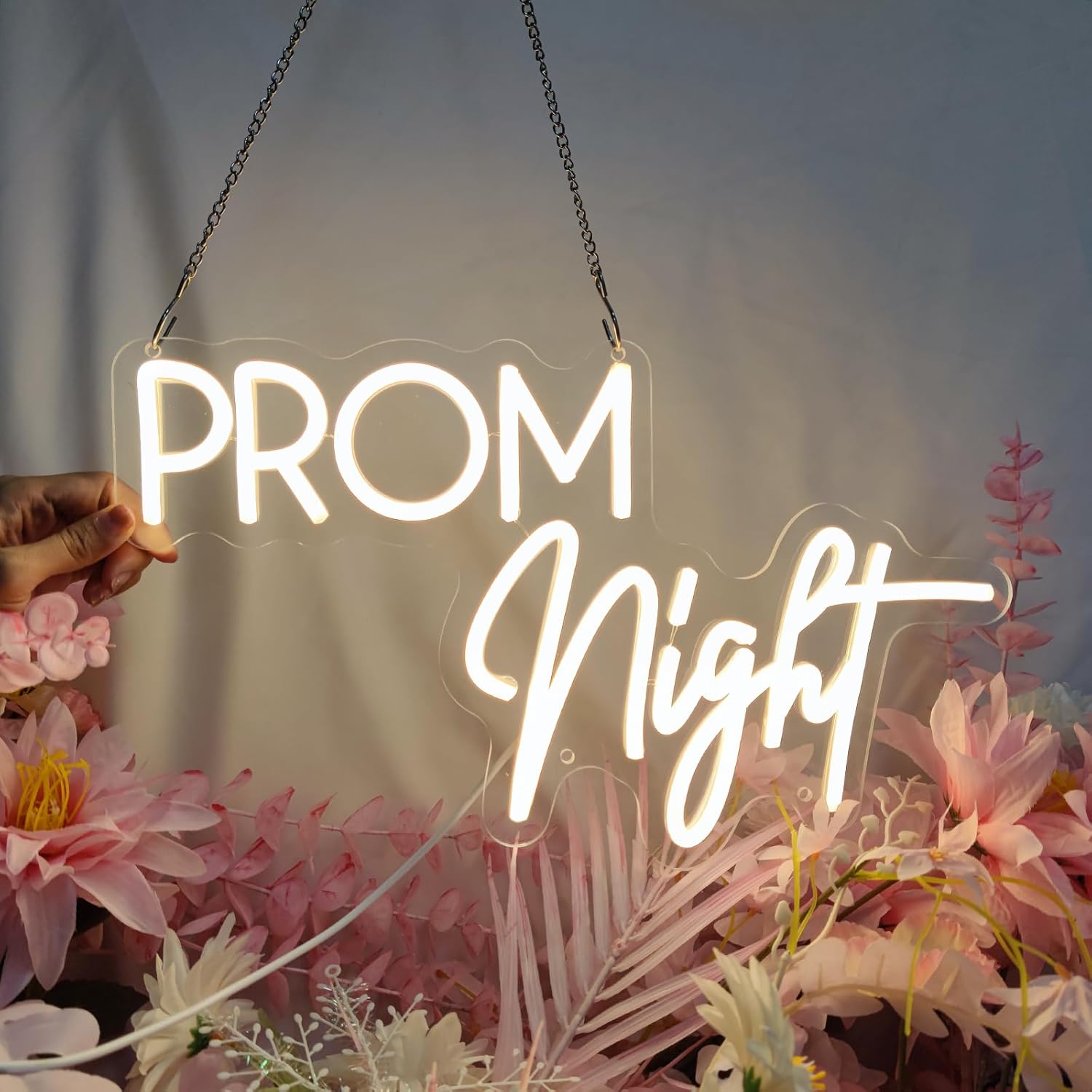 PROM night Neon Signs for Wall Decor, 15.7 * 9.5 inches Led Light Sign for Congrat Grad Wedding Birthday Party Prom Home Room Shop Bar Wall Decoration, Graduation Christmas, INSNEnN