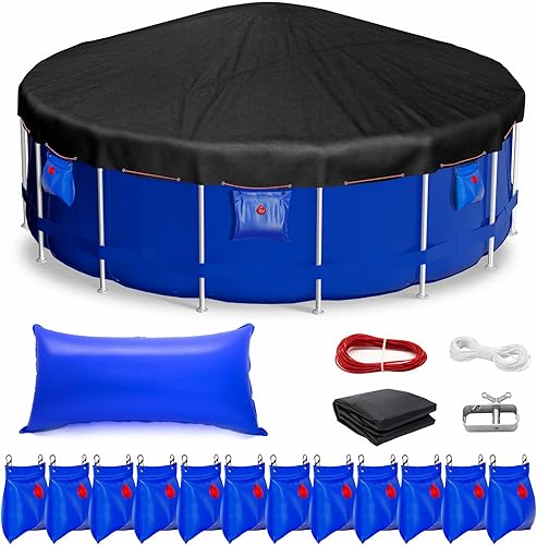 Cubiertas de piscina para piscinas sobre el suelo, cubierta redonda de piscina de 12 pies15 pies18 pies21 pies24 pies28 pies, resistente al frío y a