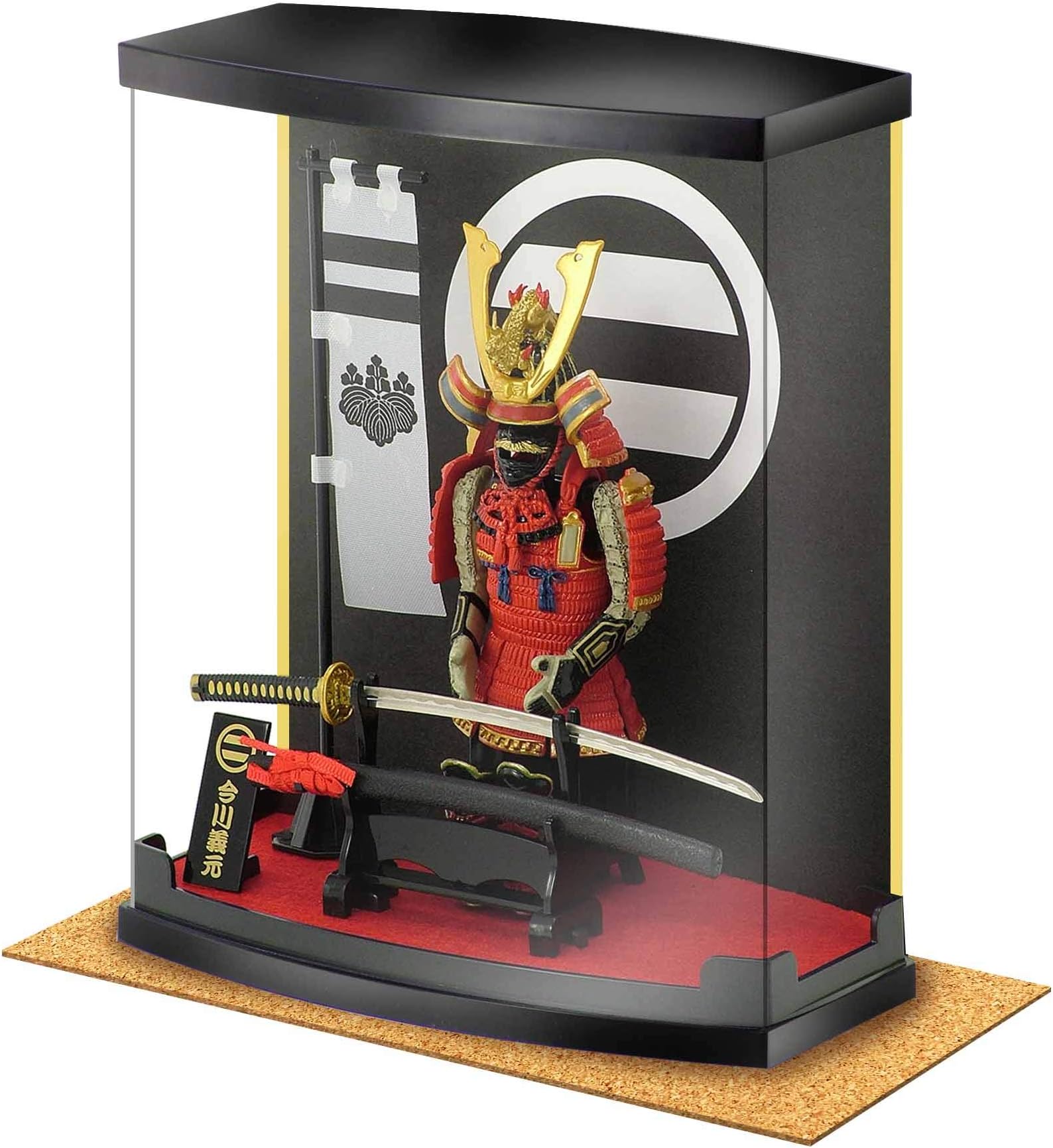MEISTER JAPAN Authentic Samurai Figure,Imagawa Yoshimoto Armor H8.3 Scale 1/10, Samurai Gifts Series Also Suitable for Living Room, Office Ornaments