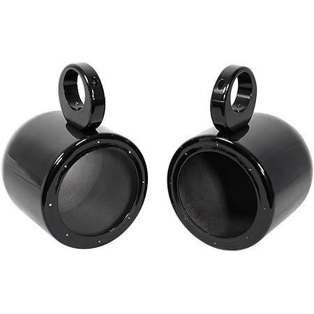 Pair Rockville MAC65B 6.5" Black Aluminum Wakeboard Tower Speaker Pod Enclosures