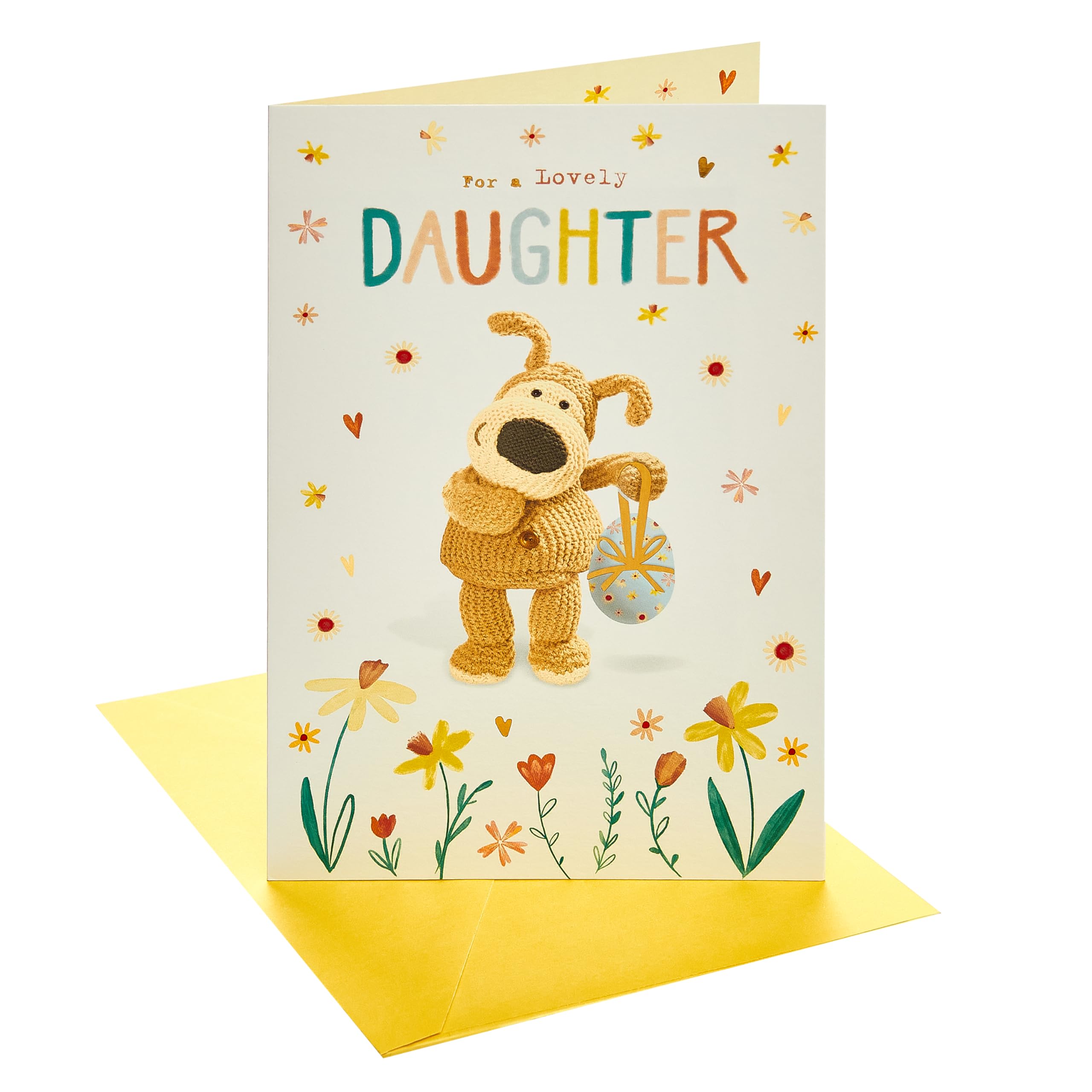 Boofle | Easter Card for Daughter | Her, Girls, Women | Cute Design | With Envelope | 13.7 x 21 cm