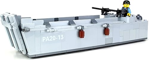 Battle Brick LCVP Higgins Boat WW2 Landing Craft Juego personalizado clasificado a mano