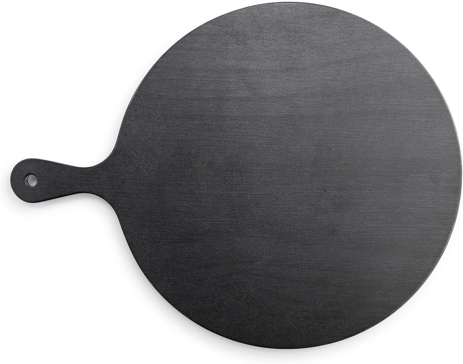 DEMDACO byDesign Serving Collection Charcoal Black Round 12.5 inch Bamboo and Melamine Cutting Cheese Serving Board