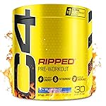Cellucor C4 Ripped Pre Workout Powder for Energy, Beta Alanine, Sugar Free Energy Supplement Preworkout for Men & Women - 150mg Caffeine + Creatine-Free - ICY Blue Razz - 30 Servings