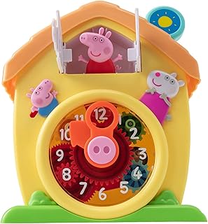 Peppa Pig Cuckoo Clock | Interactive Childrens Clock | Peppa Pig, George And Suzy Toys | Peppa Pig's House On The Hill Clock | Dancing Peppa Pig Wall Clock | Suitable For Ages 18M+
