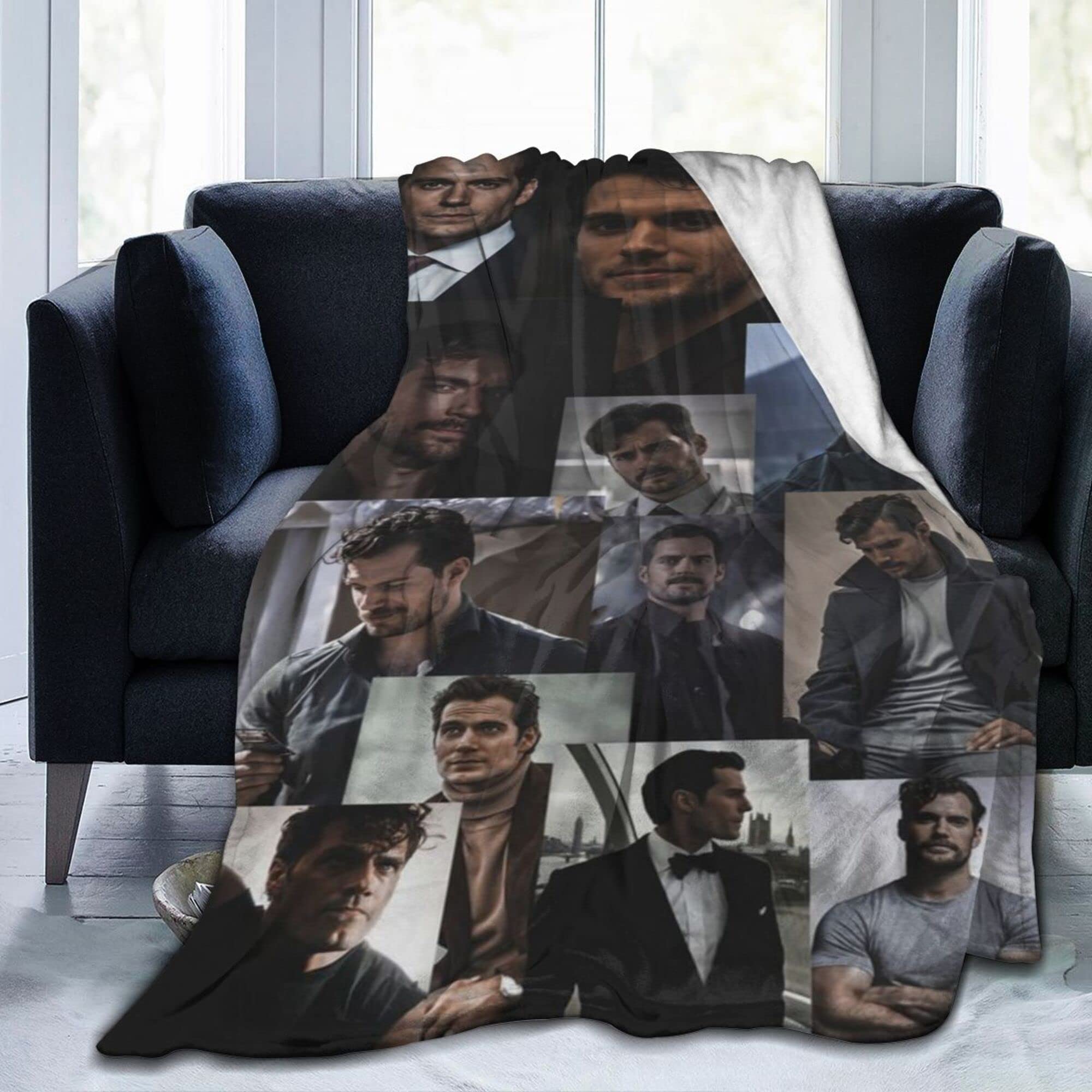 Lawenp As Pic Ultra-Soft Fluffy For Henry Cavill Throw Size Ultra Soft Flannel Fleece All Season Light Weight Living Room/Bedroom Warm Blanket50 X40