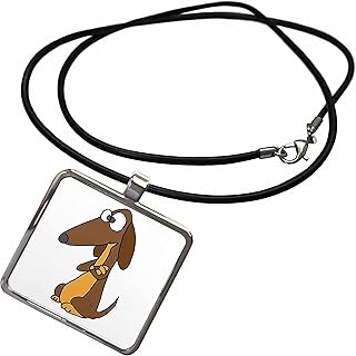 3dRose Cute Funny Dachshund Puppy Dog with Attitude Pet... - Necklace With Pendant (ncl-369096-1)