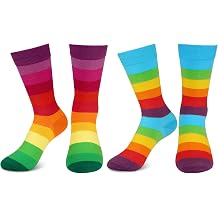 Striped Socks for Women Men Funny Novelty Ankle Socks Colorful Striped Socks for Pride Halloween Costume Accessory